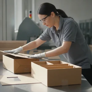 Packaging quality control checklist review of corrugated boxes and protective inserts