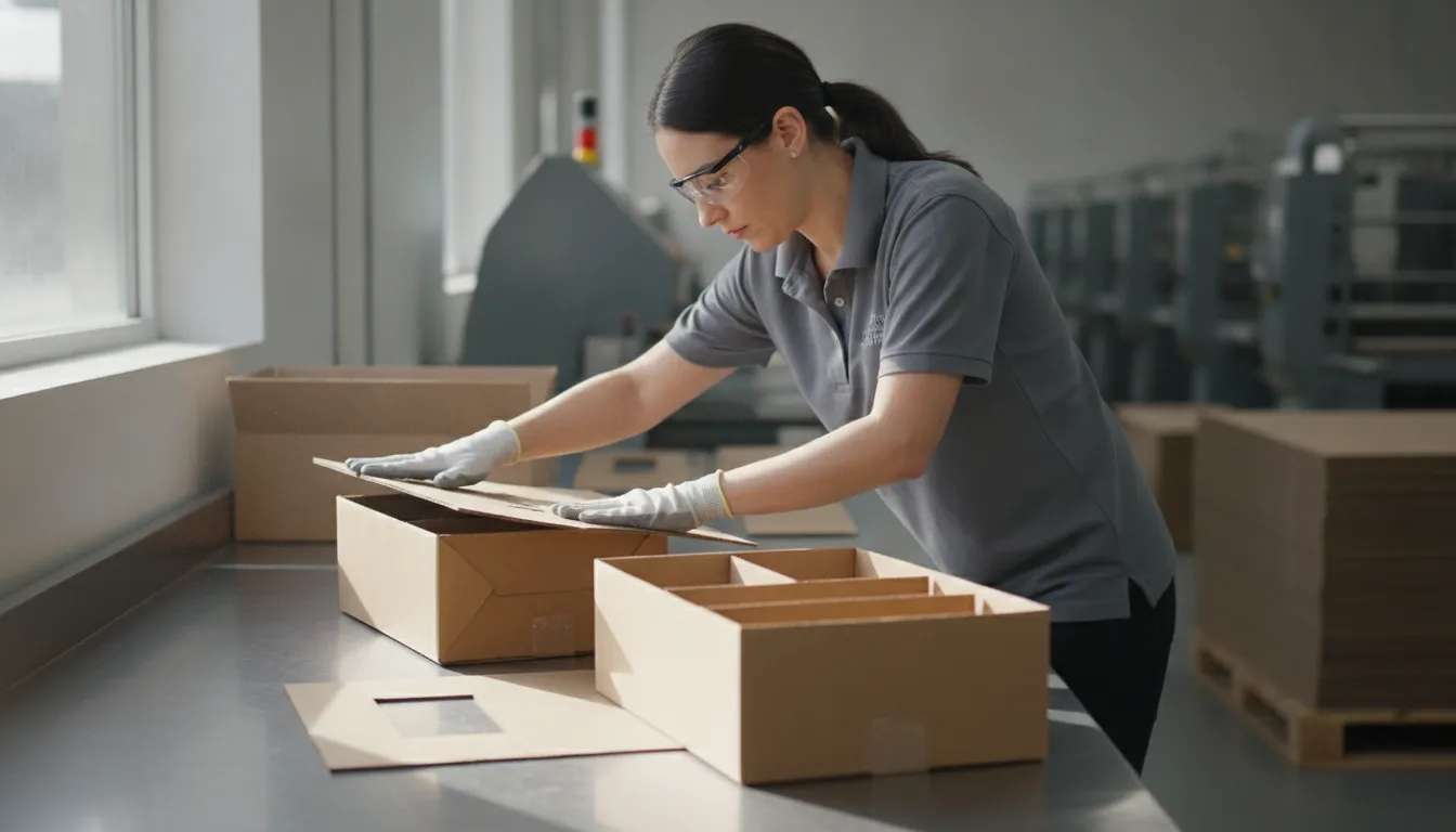 Packaging quality control checklist review of corrugated boxes and protective inserts